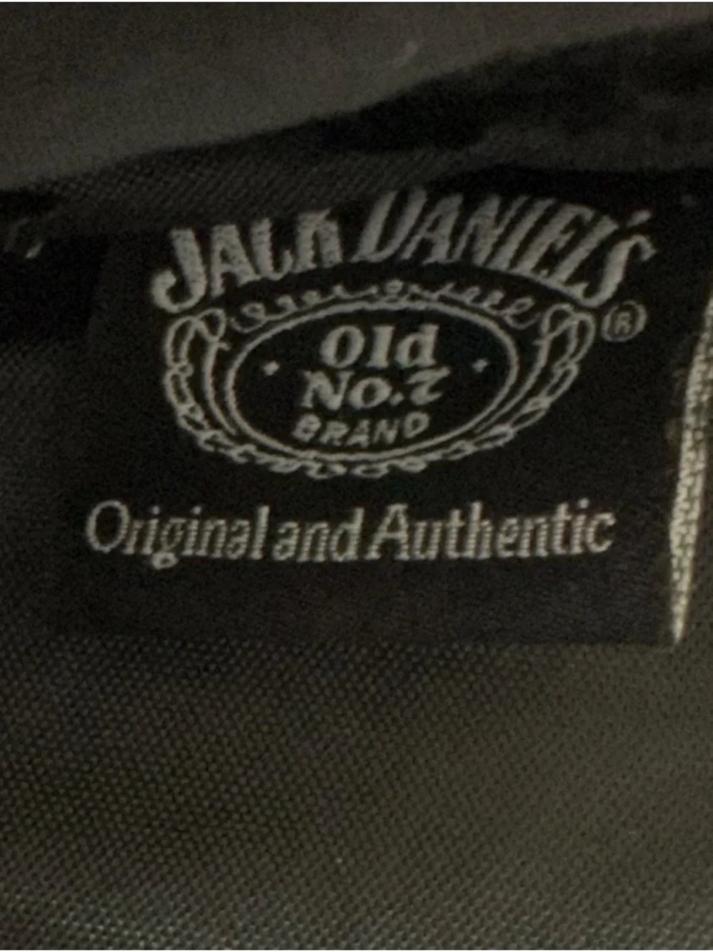Jack Daniels Black Leather Messenger Satchel
